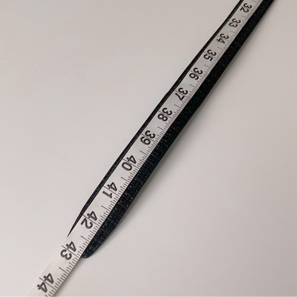 Genuine Leather Belt Black Brown Print Pattern Size 38 Unisex - Picture 10 of 10